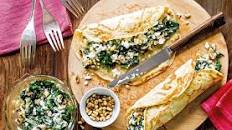 Spanakopita-inspired pancakes