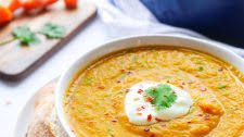 Spiced Carrot and Lentil Soup
