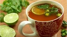 Spiced Cilantro Lime Savory Sipping Broth