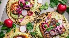 Spiced Halloumi Tacos with Avocado Crema