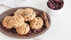 Spiced Vegan Oatmeal Cranberry Cookies