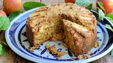 Spiced brown sugar apple cake