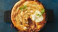 Spiced lamb pie with feta filo snail recipe
