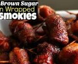 Spicy Brown Sugar Bacon Wrapped Lil’ Smokies