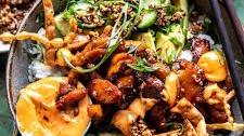 Spicy Chicken Yum Yum Rice Bowls
