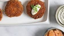 Spicy Chipotle Salmon Cakes with Lemon Mayonnaise