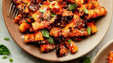 Spicy Eggplant Pasta