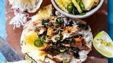 Spicy Fish Tacos with Tequila Lime Pineapple