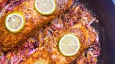 Spicy Honey Mustard Salmon[skillet baked]