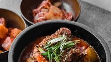 Spicy Korean Pork Bone Soup (Gamjatang)
