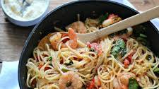 Spicy Lemon Shrimp Pasta