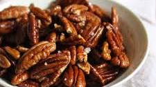 Spicy Maple Candied Pecans