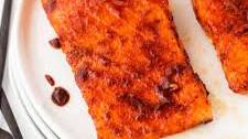 Spicy Maple Glazed Salmon