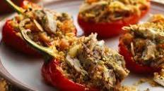 Spicy Moroccan Mackerel Stuffed Pepper