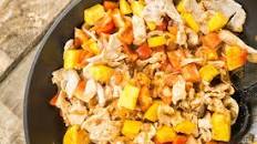 Spicy Pork with Mangos and Rice