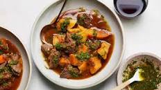 Spicy Pot Roast with Oranges, Sweet Potatoes, and Calabrian Chile Gremolata