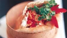 Spicy Roast Beef and Hummus in Pita Bread