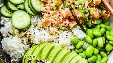 Spicy Salmon Sushi Bowls