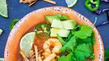 Spicy Shrimp Tortilla Soup