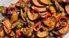 Spicy Stir Fried Eggplant