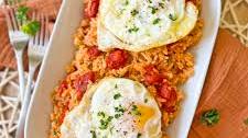 Spicy Tomato Rice with Eggs