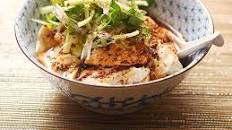 Spicy Warm Silken Tofu With Celery and Cilantro Salad Recipe