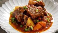 Spicy beef kaldereta