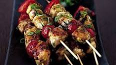 Spicy chicken kebabs