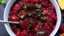Spicy cranberry mango sauce