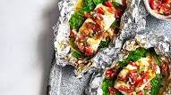 Spicy mango-glazed fish