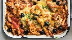 Spicy tuna pasta bake