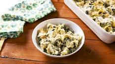 Spinach Artichoke Baked Tortellini