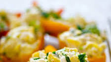 Spinach Artichoke Feta Stuffed Sweet Peppers