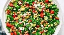 Spinach Chickpea Salad