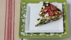 Spinach Frittata with Mushrooms and Feta