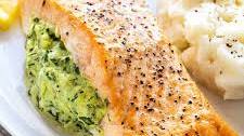 Spinach Stuffed Salmon