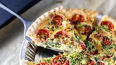 Spinach, Tomato and Feta Quiche