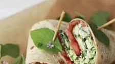 Spinach and Feta Egg White Wraps