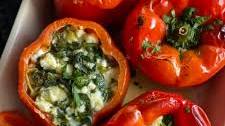 Spinach and Feta Stuffed Peppers