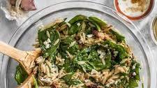 Spinach and Orzo Salad with Balsamic Vinaigrette