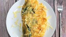 Spinach and cheese omelette