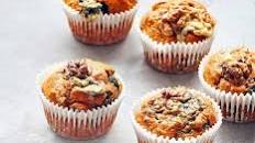 Spinach, blue cheese & walnut muffins