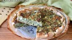 Spinach ricotta pie
