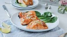 Sriracha lime-glazed salmon