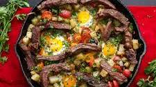 Steak And Eggs Hash Recipe by Tasty