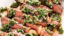 Steak With Chimichurri Sauce