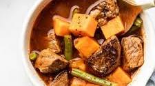 Steak and Sweet Potato Soup