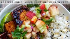 Sticky Chili Lime Tofu with Coconut Rice