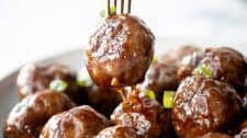 Sticky Honey Garlic Meatballs