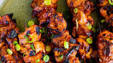 Sticky Soy Honey Chicken Kebabs